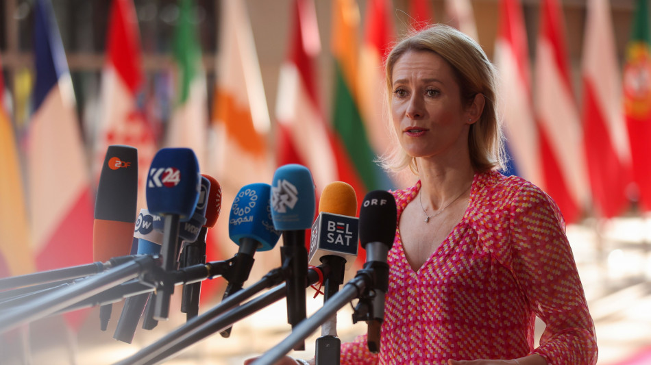 Kallas, 'pressione su Israele, sì a revisione accordo Ue'